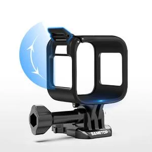 Sametop Frame Mount Housing Case Compatible with GoPro Hero 5 Session, Hero 4 Session, Hero Session Cameras Standard - gopro session frame