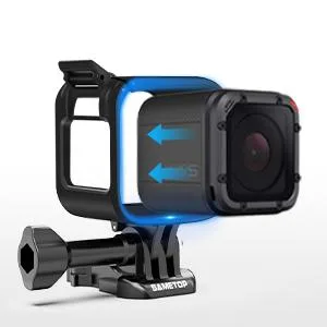 Sametop Frame Mount Housing Case Compatible with GoPro Hero 5 Session, Hero 4 Session, Hero Session Cameras Standard - hero5 session frame