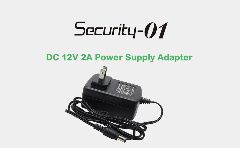 UL Listed AC to DC 12V 2A Power Supply Adapter 5.5mm x 2.1mm for CCTV Camera DVR NVR,LED Strip,24 Watt Max,1.2m Cord 1-Pack - product information 13