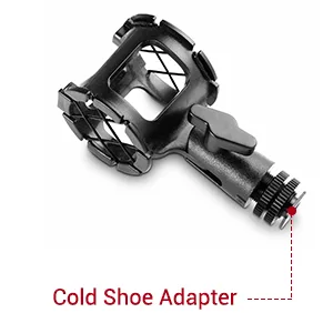 SMALLRIG Microphone Shock Mount with Cold Shoe Pinch for Camera Shoes and Boompoles 1859 - 1859
