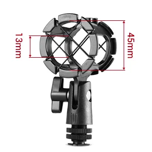 SMALLRIG Microphone Shock Mount with Cold Shoe Pinch for Camera Shoes and Boompoles 1859 - 1859