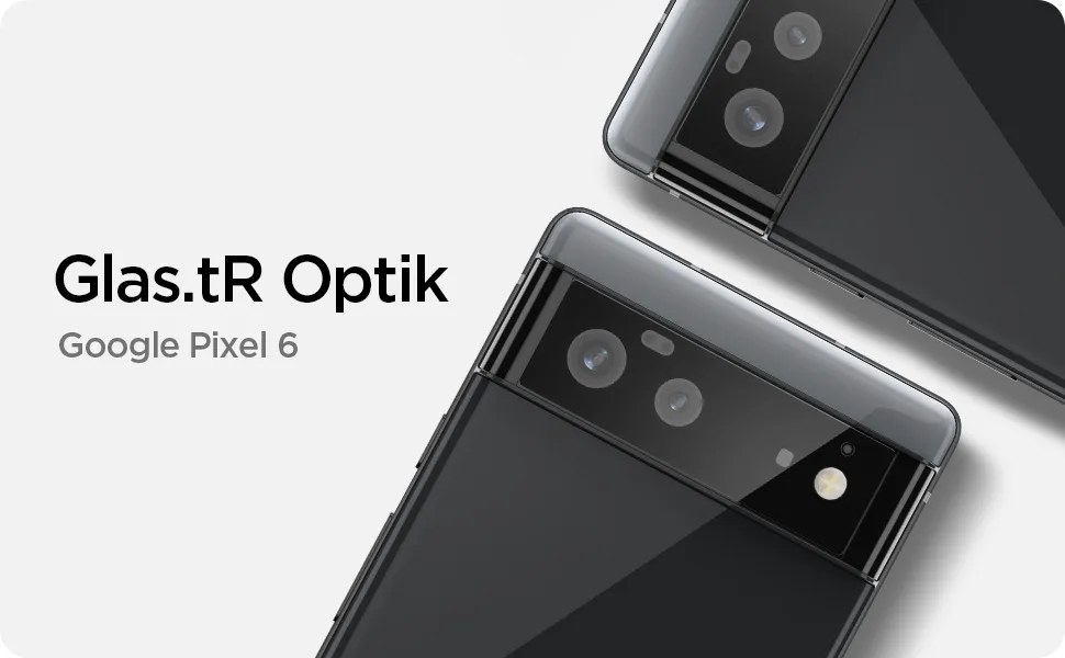 Spigen Camera Lens Screen Protector Glas.tR Optik Designed for Pixel 6 - Black 2 Pack - product information 1