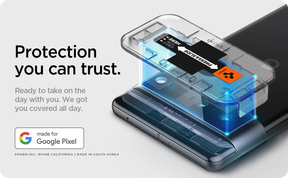 Spigen Camera Lens Screen Protector GlasTR EZ Fit Optik Designed for Pixel 7 Case Friendly - Black 2 Pack - pixel 7 camera lens protector