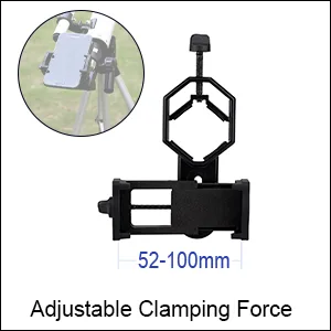 SVBONY Universal Cell Phone Adapter Mount Telescope Phone Mount for Binocular Monocular Spotting Scope Telescope Support Eyepiece Diameter 25 to 48mm 25-48mm - phone adapter