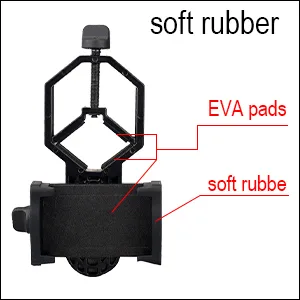 SVBONY Universal Cell Phone Adapter Mount Telescope Phone Mount for Binocular Monocular Spotting Scope Telescope Support Eyepiece Diameter 25 to 48mm 25-48mm - phone adapter