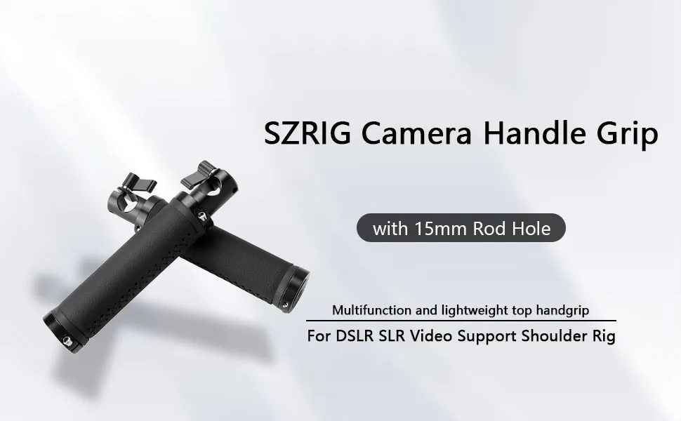 SZRIG Camera Handle Grip with 15mm Rod Hole for DSLR SLR Video Support Shoulder Rig - product information 1