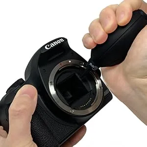 UES Air Blower Dust Blaster for Digital, DSLR, SLR Cameras Sensor Lens Cleaning, Rubber Bulb Air Pump Dust Blower Cleaner - Black - clean sensor
