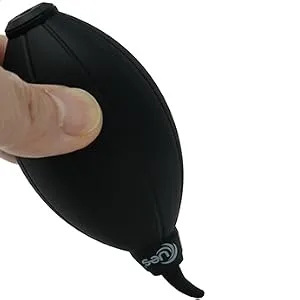 UES Air Blower Dust Blaster for Digital, DSLR, SLR Cameras Sensor Lens Cleaning, Rubber Bulb Air Pump Dust Blower Cleaner - Black - lens cleaning