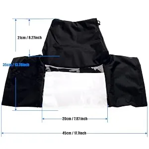 WANBY Waterproof Camera Rain Cover Professional Soft Black Camera Rain Covers for All DSLR SLR Cameras - magic arm