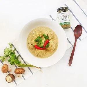 Mekhala Organic Gluten-Free Thai Green Curry Paste 3.53oz Green Curry Pack of 1 - Green Curry