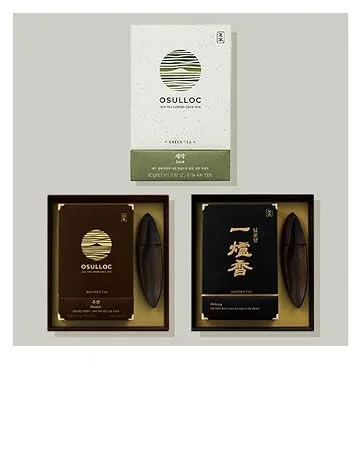 OSULLOC Green Tea Waffles (8Count, 2 x 4shacets) | Korean Matcha Flavored Snacks | Asian Snacks, Premium Tea Food - osulloc