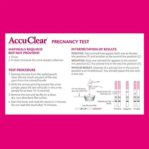 Accu-Clear 50 Ovulation and 20 Pregnancy Test Strips Over 99% Accurate, 70 Count 50 Ovulation Tests and 20 Pregnancy Tests - Accu-Clear Pregnancy Strips
