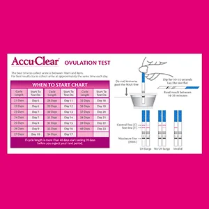 Accu-Clear 50 Ovulation and 20 Pregnancy Test Strips Over 99% Accurate, 70 Count 50 Ovulation Tests and 20 Pregnancy Tests - Ovulation Strips