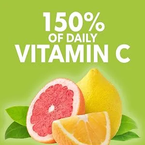 Amazon Basic Care Vitamin C Supplement Drops, Lemon, Orange & Grapefruit, 140 Count (Previously SoundHealth) - 150% daily value vitamin c