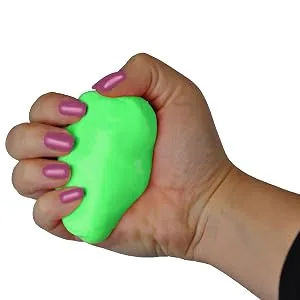 Complete Medical Squeeze 4 Strength Hand Therapy-Putty, Green Medium, 0.16 Pound - Green RGB