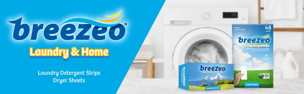 Breezeo Fabric Softener Dryer Sheets, Mountain Fresh, 200 Count - laundry detergent, fabric softener, dryer sheets, clean, fresh, home cleaning