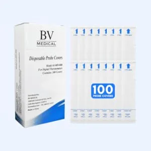 BV Medical Digital Thermometer Rigid Tip 10sec. W/100 Probe Covers Pack - Thermometer