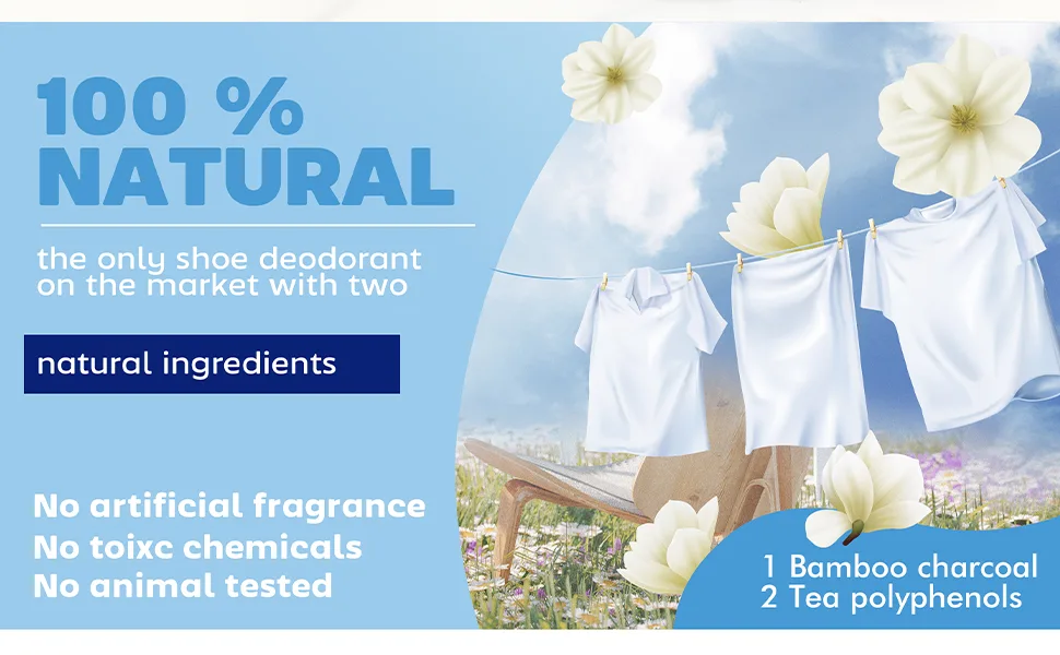 Shoe Deodorizer Balls for Sneaker, 6 Pack, Odor Eliminator, Natural Bamboo Charcoal & Tea Polyphenols Long Lasting Shoe Freshener Linen - product information 2