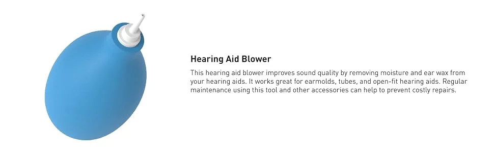 ACU-Life 5-in-1 Hearing Aid Cleaning Kit, 1 Count - ezy dose ezy-dose self-care self care hearing aid cleaner cleaning kit tools dehumidifier blower