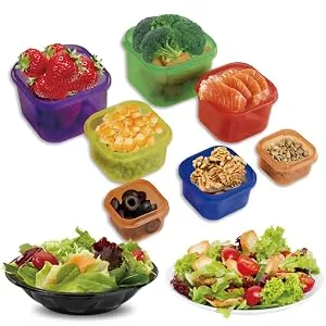 FIXBODY 7PCS Portion Control Containers, Color-Coded Labeled, 21 Day Lose Weight System (Use Guide, 21 Day Tracker and Recipe Ebook Include) 7 PCS - product information 2