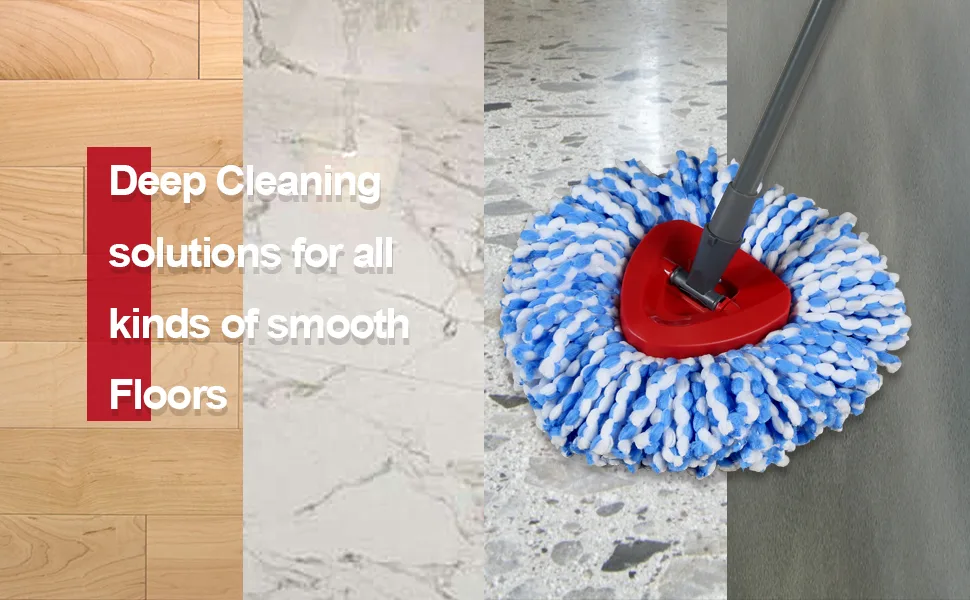 3 Pack Mop Replace Heads Compatible with O Cedar Spin Mop 2-Tank System, Spin Mop Refill Heads Replacements, Easy to Replace, Microfiber, Machine Washable - Spin Mop Head Replacements