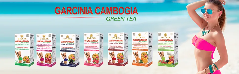 HYLEYS Tea Wellness Garcinia Cambogia Green Tea, Assorted Tea Bags, 42.0 Count Assorted 42 Ct 1 Count (Pack of 1) - Garcinia Collection