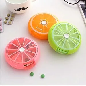 Pill Cases Pill Box Weekly 3 Times 7 Compartments Large Medicine Pill Organizer (Group 3PCS) - Large compartment medicine box