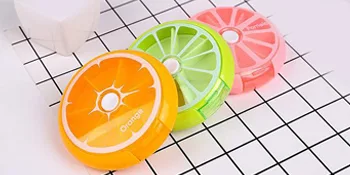 Pill Cases Pill Box Weekly 3 Times 7 Compartments Large Medicine Pill Organizer (Group 3PCS) - travel pill organizer