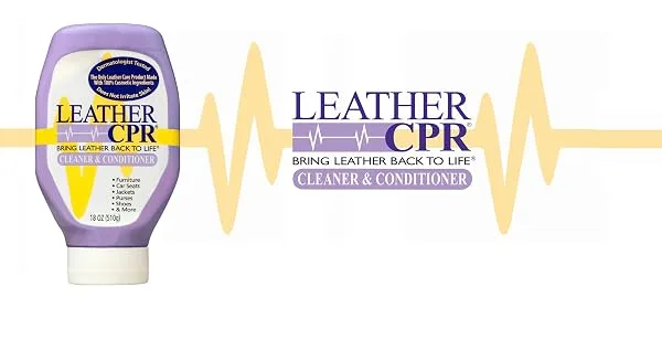 Leather CPR Cleaner & Conditioner Lint-Free 16 Inch Microfiber Towel (2 Pack). Covers Leather Surfaces Quickly and Easily While Using Less Cream. Washable & Reusable - leather cpr