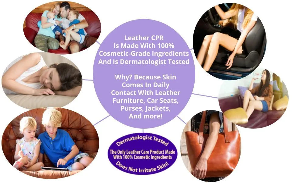 Leather CPR Cleaner & Conditioner Lint-Free 16 Inch Microfiber Towel (2 Pack). Covers Leather Surfaces Quickly and Easily While Using Less Cream. Washable & Reusable - Leather CPR is made with 100% cosmetic grade ingredients and is dermatologist tested