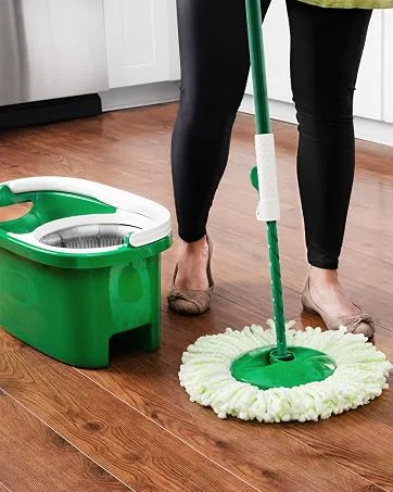 Libman 03105 Scrubster Mop Refill, Pack of 1 - 1492 SPIN MOP WOOD FLOOR