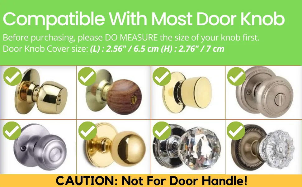 Moonybaby Door Knob Child Proof, 4 Pack, White - product information 11