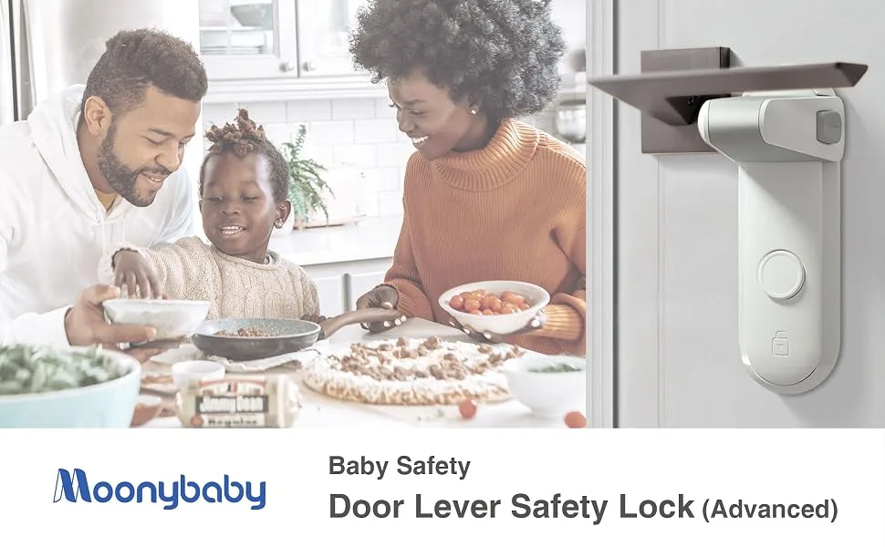 Moonybaby Door Locks for Kids Safety, 2 Count, White - header