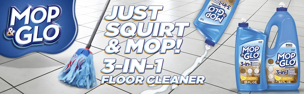 Mop & Glo Multi-Surface Floor Cleaner, 32 oz - mop n glo mop&glo mop & glow mop&glow floor cleaner bamboo flooring corktile hardwood vinyl marble