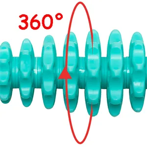 OVERNEWS Massage Roller Stick, Cellulite Massager, Therapy Muscle Roller for Back, Fascia, Legs,Foot, Neck (Light Blue) - 360 degrees