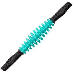 OVERNEWS Massage Roller Stick, Cellulite Massager, Therapy Muscle Roller for Back, Fascia, Legs,Foot, Neck (Light Blue) - Massage Roller Stick
