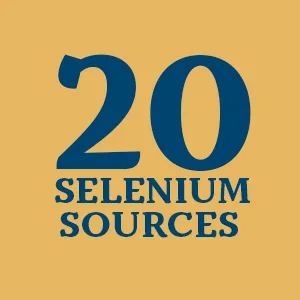 SelenoPrecise | World's Only Pharmaceutical-Grade Organic Selenium Supplement | Guaranteed 88.7% Absorption | Thyroid Support, Immune System, Prostate Protection & Heart Health | Selenium 100 mcg tabs 60 - Sources
