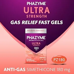 Phazyme Maximum Strength Gas & Acid Relief, Works Fast, Cherry Flavor, 24 Chews (Packaging May Vary) - Phazyme Portfolio