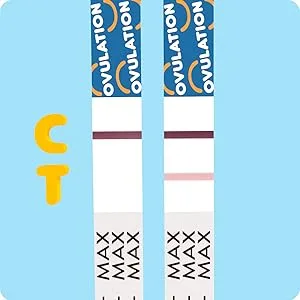 Pregmate 25 Ovulation Test Strips Predictor Kit (25 Count) - Negative: Only 1 line appears in the control area or the test line is lighter than the control line
