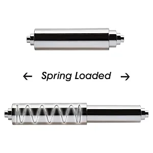 Universal Plastic Spring Loaded Toilet Paper Roll Holder Replacement , Chrome (1, Chrome) 1 Chrome - product information 6