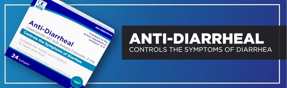 Quality Choice Loperamide 2mg Anti-Diarrheal 24 Count Softgel - QC Anti-Diarrheal