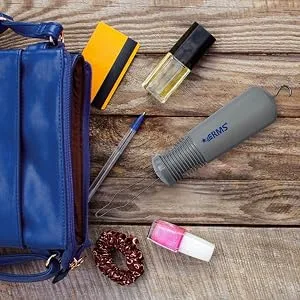 RMS Button Hook with Zipper Pull - Button Assist Device with Comfort & Wide Grip, Shirt & Coat Buttoning Aid Ideal for Limited Dexterity Caused by Arthritis (Grey) - portable small for travel easy storage in purse bag