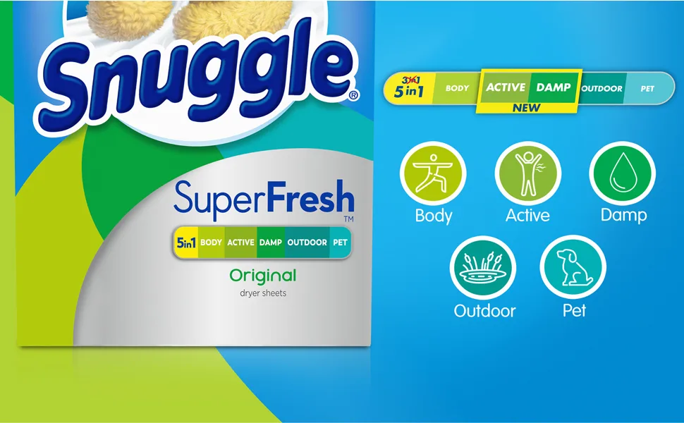 Snuggle Plus SuperFresh Fabric Softener Dryer Sheets with Static Control and Odor Eliminating Technology, Original, 200 Count - snuggle sheets