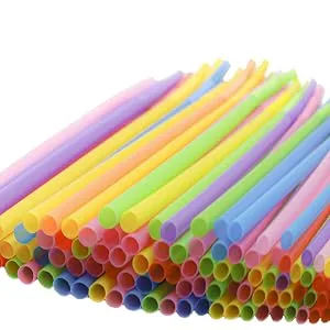 100PCS Flexible Plastic Straws, Colorful Disposable Bendy Party Fancy Straws13inch Extra Long Straws Party Decorations - product information 2