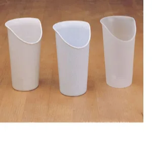 Nosey cup, 8 oz, light blue - SP Ableware Maddak Nosey Cup Light Blue Clear Sandstone Oral Motor Limitations Neck Movement Injury
