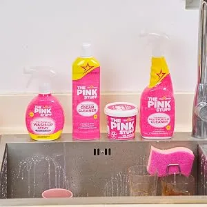 Stardrops - The Pink Stuff - Miracle Bathroom Foam Cleaner 750ml 25.36 Fl Oz (Pack of 1) - bundle