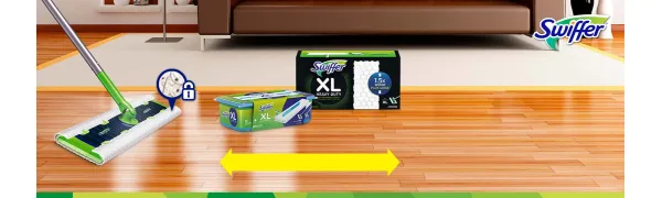 Swiffer Sweeper Wet Mopping Pad Refills for Floor Mop with Febreze Lavender Scent, 12 Count (Packaging May Vary) - product information 1