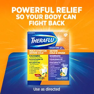 Theraflu Combo Daytime and Nighttime Severe Cold Relief Powder, Honey Lemon Flavor, 12 Count, 6 Daytime and 6 Nighttime - Theraflu Multi-symptom Severe Cold & Nighttime Severe Cold & Cough Combo Powder