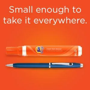Tide Stain Remover for Clothes, Tide To Go Pen,  Instant Spot Remover for Clothes, Travel & Pocket Size, 3 Count - Small enough to take it everywhere.