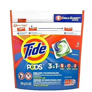 Tide Pods,Liquid Detergent, Original Scent, 16 count - product information 1